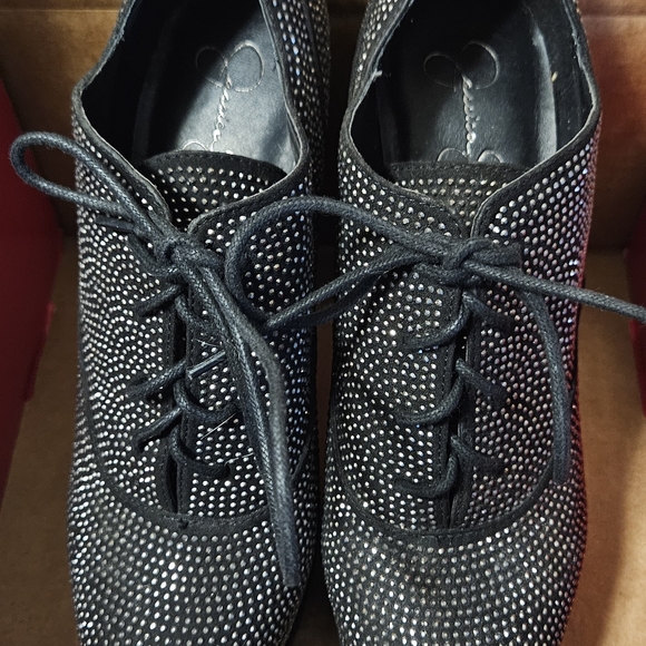 Jessica Simpson Glitter Platforms - Picture 2 of 6